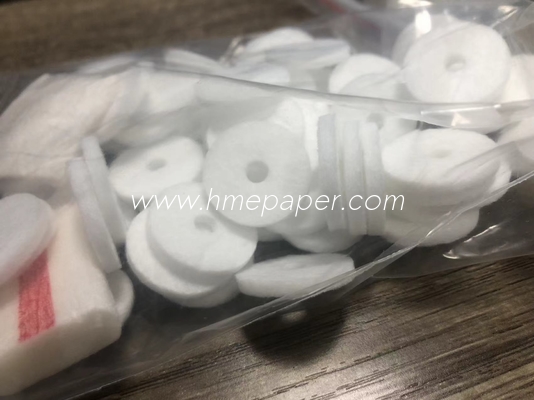 acheter Filtre absorbant en pâte de coton blanche adhésif en tissu collant élément de filtre à air circulaire online manufacture