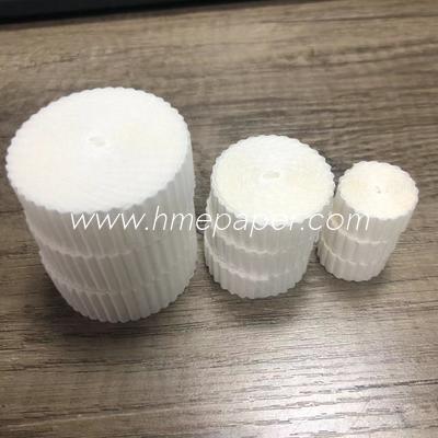 Circular Absorbent HME Filter Paper Roll with 220% Water Absorption 100% Cotton Pulp and 99.999% Efficiency